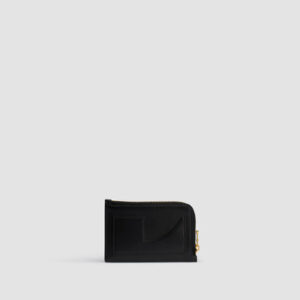Patou coin cardholder in leather - Black - One Size