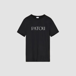 Patou logo t-shirt in organic cotton - Black - XXL