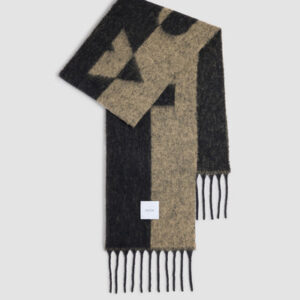 Patou scarf in baby alpaca blend - Black Chestnut - One Size
