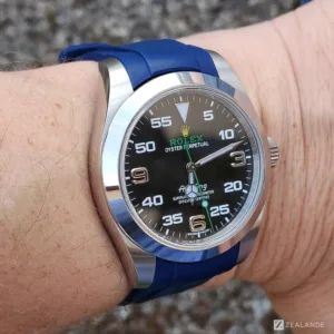 Rubber Strap for ROLEX® Air-King 40 mm (6 Digits) for Deployant Buckle