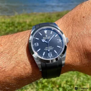 Rubber Strap for ROLEX® Explorer 1 39mm (6 Digits) For Deployant Buckle