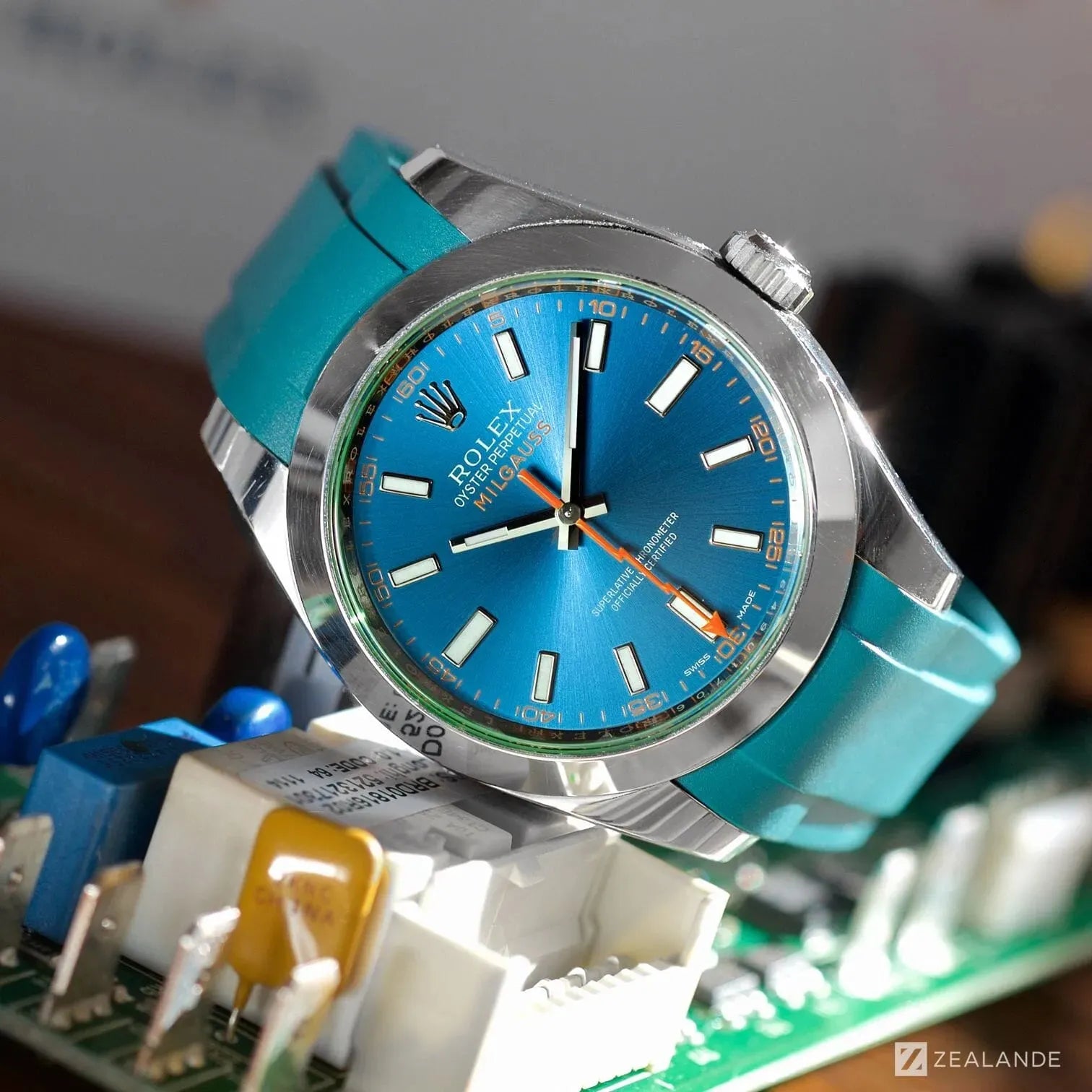 Rubber Strap for ROLEX® Milgauss (6 Digits) For Deployant Buckle Rubber Strap for ROLEX® Milgauss (6 Digits) For Deployant Buckle