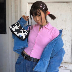 Sac à Main Coréen Motif Vache