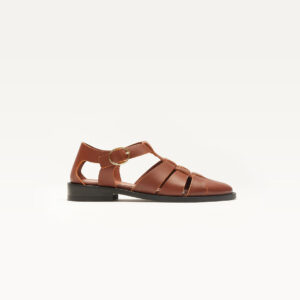 Sandals Inès - Brown leather
