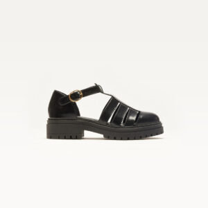 Sandals Rosalia - Black box leather