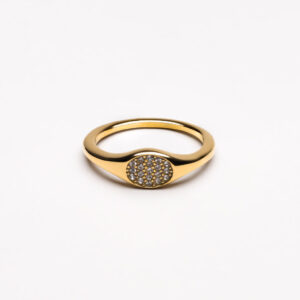 Sparkling Signet Ring