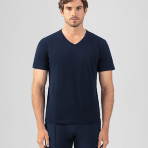 V Neck T-Shirt Eyelet Edition: Navy