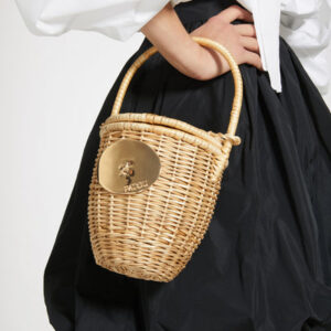 Wicker bucket bag - Vanilla - One Size