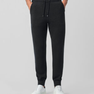 Wool Cashmere Pants: Black