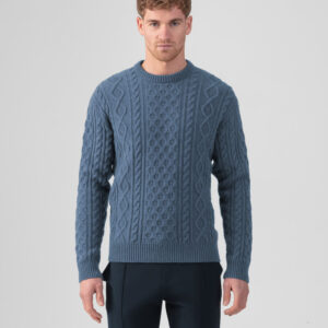 Wool Cashmere Telemark Sweater: Bering Sea