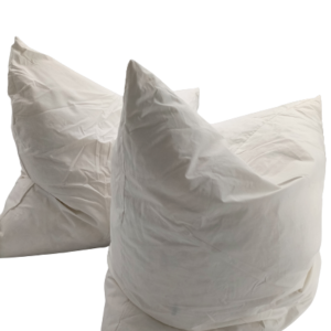 Lot de 2 oreillers plumettes percale de coton – 60 x 60 – 800grs moelleux – mortreux
