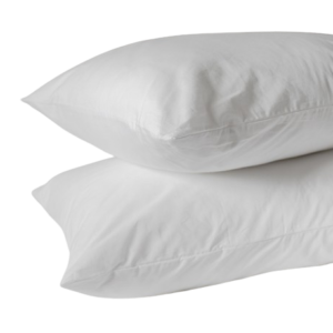 Lot de 2 Oreillers Coton percale ferme – 50 x 70 – 1000grs – Toutes saisons – MORTREUX