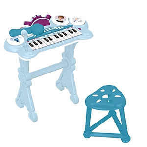 Piano électronique La Reine des Neiges avec siège et micro