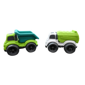 Pack 2 petits camions Bio plastique
