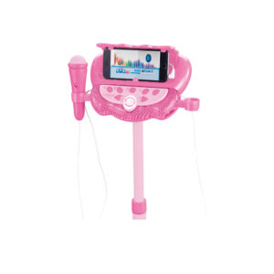 Microphone sur pied, Enceinte Bluetooth Barbie