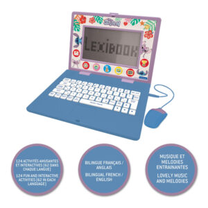 Ordinateur portable éducatif bilingue Stitch (EN/FR)