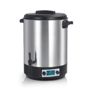 Stérilisateur de bocaux électrique cuve inox avec écran lcd robinet et minuteur 45l 2500w  – kcpst45xxl.lcd – kitchen chef