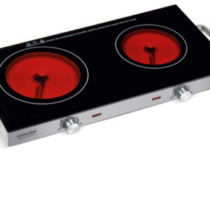 KitchenAid KCP-PV2800 plaque Noir, Acier inoxydable Comptoir 56 cm Céramique 2 zone(s)