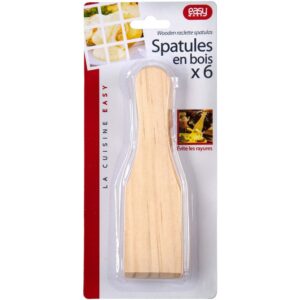 Set de 6 spatules à raclette en bois