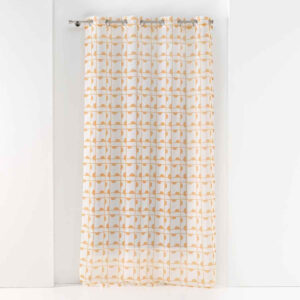 Rideau Voilage à ≈íillets “Gabi” 140x240cm Miel