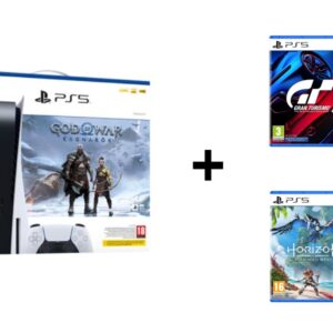 Pack PS5 Standard God of War : Ragnar√∂k + Horizon Forbidden West (PS5) + Gran Turismo 7 (PS5)