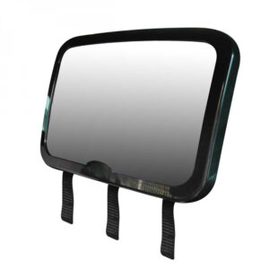 Monsieur Bébé – Miroir voiture pour bébé 2 en 1 avec sangles amovibles pour jouets ou accessoires