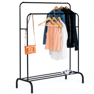 IDMARKET Portant vêtements double PETER penderie XXL