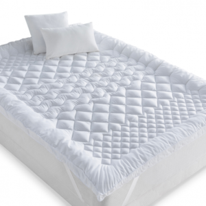 IDMARKET Surmatelas 140×190 CM SACHA 7 zones de confort épais et moelleux 600 gr