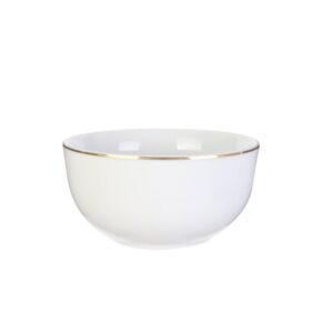 Bol en porcelaine liseré doré 50 cl Unitaire