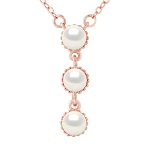 LOVA – LOLA VAN DER KEEN – Collier Trilogy Perles – Argent 925