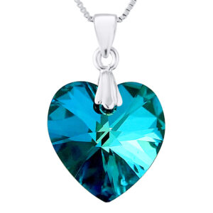 LOVA – LOLA VAN DER KEEN – Collier C≈ìur Cristal – Argent 925
