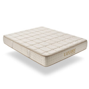 Matelas Luxury à ressorts ensachés – Haut de Gamme – Mousse à mémoire de forme HR + Blue Latex – 24 cm