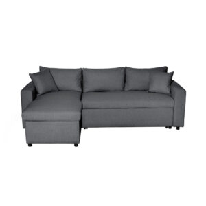 Canapé d’Angle MARIA Réversible et Convertible avec Coffre en tissu