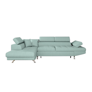 Canapé d’angle RIO Convertible avec coffre en tissu