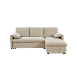 Canapé d’angle réversible MARTIN convertible en tissu