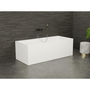 Baignoire semi-√Ælot Murale COBALT L.170 x l.75 cm, by SPALINA