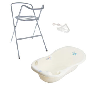 Baignoire bébé thermomètre    Jaune   Dog and Cat 86 cm + Pied + Tuyau