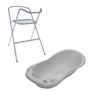Baignoire bébé thermomètre    Gris   Owls 86 cm + Pied