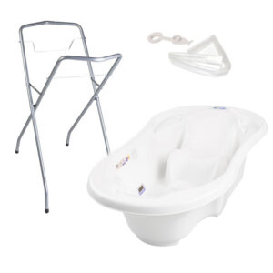 Baignoire bébé avec réducteur intégré    Blanc   + Pied + Tuyau