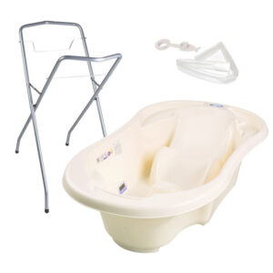 Baignoire bébé avec réducteur intégré    Jaune   + Pied + Tuyau