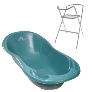 Baignoire bébé thermomètre    Vert viride   Météo 102 cm + Pied