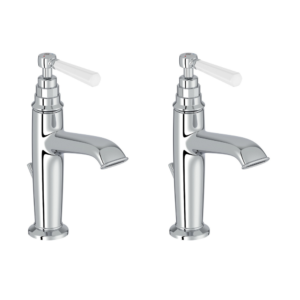 Lot de 2 mitigeurs lavabo JACOB DELAFON Cléo 1889 chromé