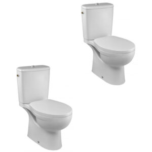 JACOB DELAFON Lot de 2 WC à poser sans bride Patio + abattant