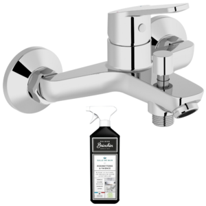 Mitigeur bain douche JACOB DELAFON mural Aimé Chrome + nettoyant