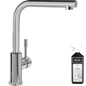 Robinet cuisine VILLEROY ET BOCH Modern Steel acier massif poli + nettoyant