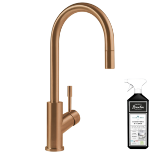 Robinet cuisine VILLEROY ET BOCH Umbrella flex bronze + nettoyant