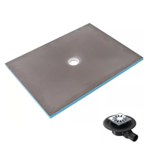 Receveur de douche à carreler 180 x 90 WEDI Fundo Primo rectangle écoulement centré + bonde horizontale