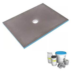 Receveur de douche à carreler 180 x 90 WEDI Fundo Primo rectangle écoulement centré + kit d’étancheité