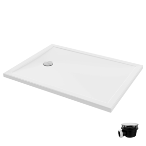 Receveur de douche 120 x 90 JACOB DELAFON Gaspard bonde à gauche + bonde Gaspard