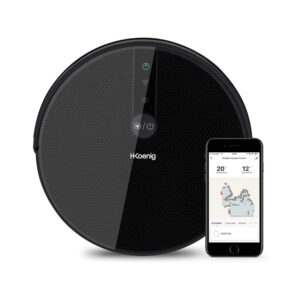 H.Koenig WaterMop Gyro+ 0,6 L Sans sac Noir